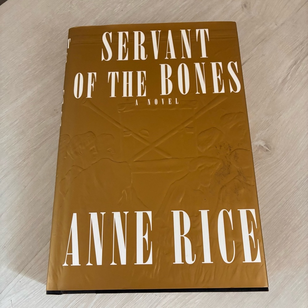 Servant of the Bones – Anne Rice – 1st Edition HC – 1996 – Knopf – Raised Cover